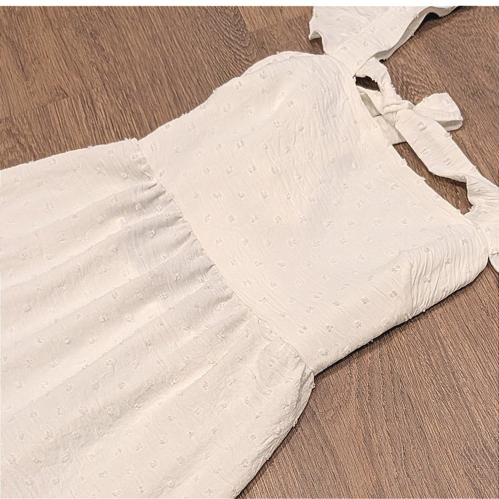 Dreamy Cottagecore Swiss Dot Maxi Dress - Picture 4 of 11